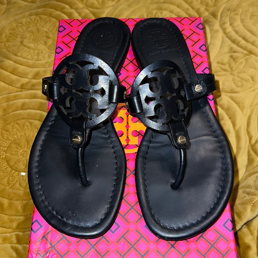 Tory Burch Miller Black Sandal 7.5
